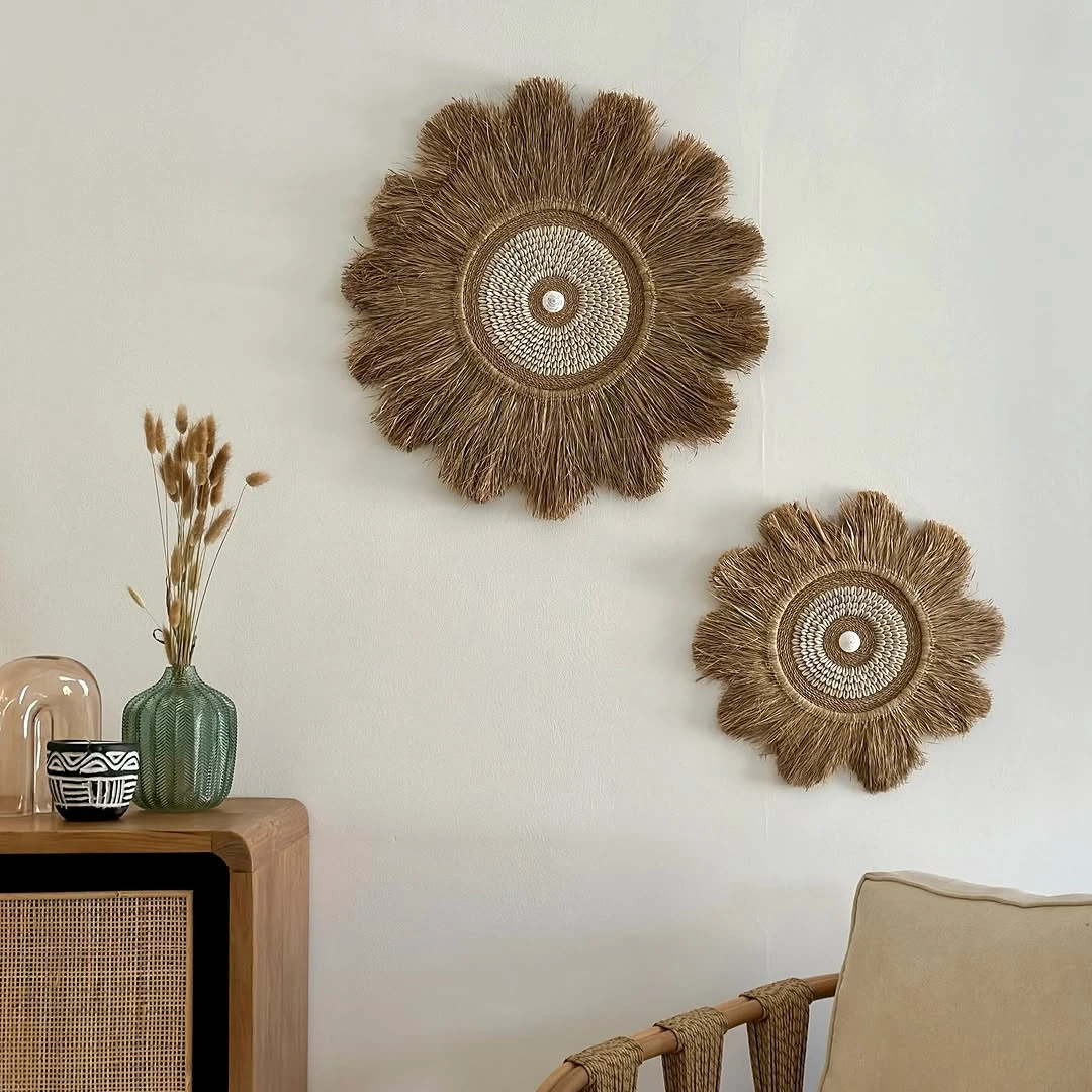 Juju Hat Marron Coquillage Beige — Juju Hat décoration murale bohème fait main à Bali — photo 2